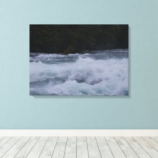 Verpleegkundige Waters van de Niagara! Canvas Afdruk (Insitu (Houten vloer))