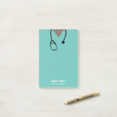 Verpleegkundige Ziekenhuis Scrubs Afro-Amerikaanse Post-it® Notes (Op bureau)