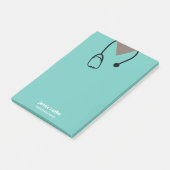 Verpleegkundige Ziekenhuis Scrubs Afro-Amerikaanse Post-it® Notes (Schuin)