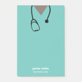 Verpleegkundige Ziekenhuis Scrubs Afro-Amerikaanse Post-it® Notes (Voorkant)