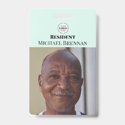 Verpleegkundige zorg of pensioneringsbewoner Blauw Badge (Front)