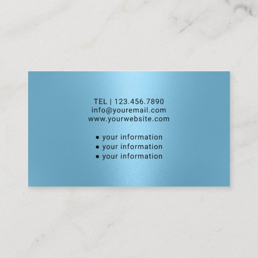 Verpleegkundige Zorgverlener Modern Glitter Lichtb Visitekaartje (Achterkant)