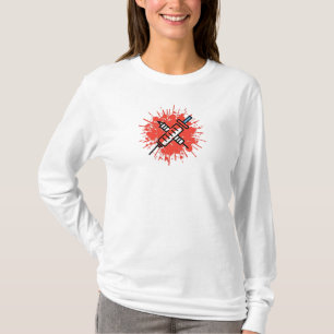 Verpleegkundigen aan de frontlinie t-shirt