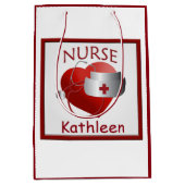 Verpleegkundigen Aangepaste medische cadeau Medium Cadeauzakje (Voorkant)