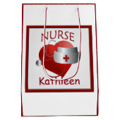 Verpleegkundigen Aangepaste medische cadeau Medium Cadeauzakje (Achterkant)