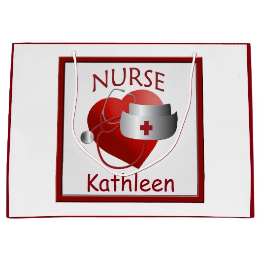 Verpleegkundigen Aangepaste medische tas met groot Cadeauzakje (Voorkant)