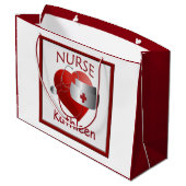 Verpleegkundigen Aangepaste medische tas met groot Cadeauzakje (Achterkant Gekanteld)