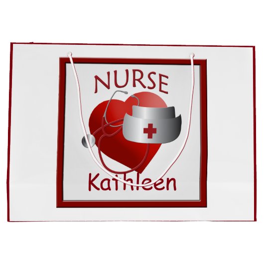 Verpleegkundigen Aangepaste medische tas met groot Groot Cadeauzakje (Achterkant)