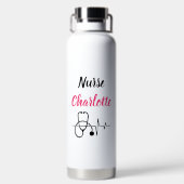 Verpleegkundigen aangepaste naam hartslag Stethosc Waterfles (Achterkant)