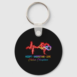 Verpleegkundigen accepteren liefdesautisme begrijp sleutelhanger