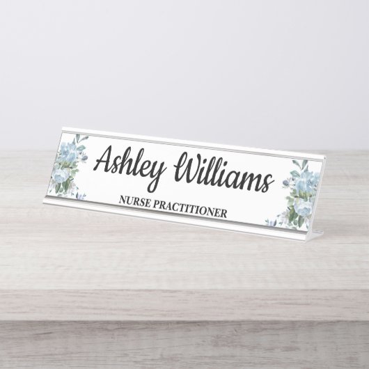 Verpleegkundigen Afstuderen Gift for NP Afstudeerd Bureau Naambordje (Voorkant)