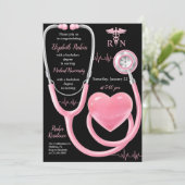 Verpleegkundigen Afstuderen Partij Licensed Vocati Kaart (Staand voorkant)