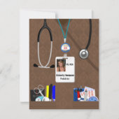 Verpleegkundigen Afstuderen Uitnodiging in Browns (Voorkant)