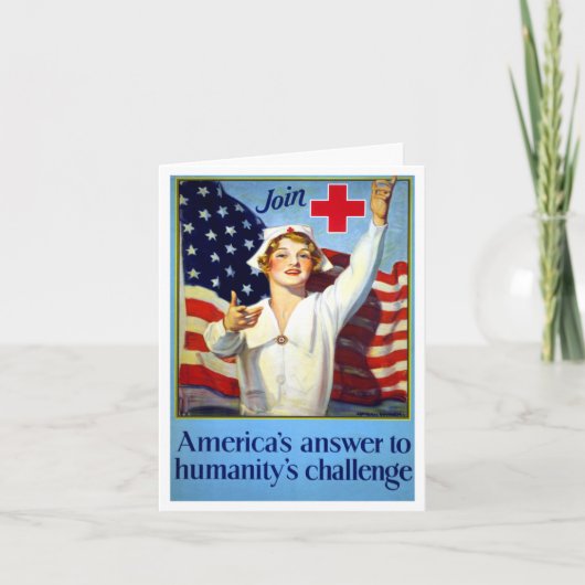 Verpleegkundigen - Amerika's antwoord op de uitdag Bedankkaart (Voorkant)