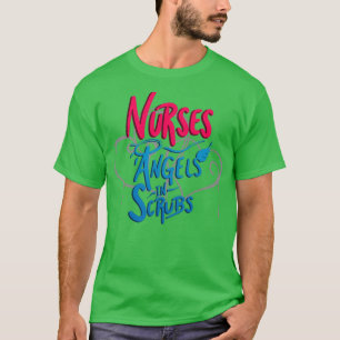 Verpleegkundigen Angels in Scrubs T-shirt