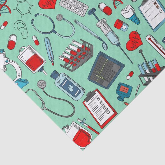 Verpleegkundigen, arts, medisch deskundige tissuepapier (Detail)