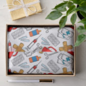 Verpleegkundigen, artsen, artsen, gezondheidszorg  tissuepapier (Geschenk)