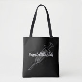 Verpleegkundigen bellen de Shots Black en White Mi Tote Bag (Voorkant)