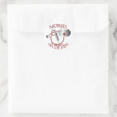 Verpleegkundigen bellen de Shots Verpleegkundige S Ronde Sticker (Tas)