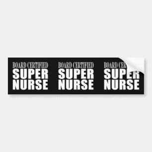 Verpleegkundigen Birthday Board Certified Superver Bumpersticker