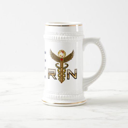 Verpleegkundigen Caduceus RN Pledge Gewijzigd uitz Bierpul (Rechts)
