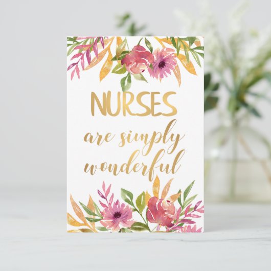 Verpleegkundigen citaat Waardering Dank u Afstuder (Staand voorkant)