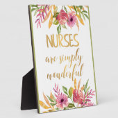 Verpleegkundigen citeren Waardering Bedankt Afstud Fotoplaat (Zijkant)