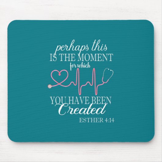 Verpleegkundigen Creëer Moment Ruth Nurse Blessing Muismat (Voorkant)