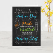 Verpleegkundigen Dag Chalkboard Verpleegpersoneel  Kaart (Gele Bloem)