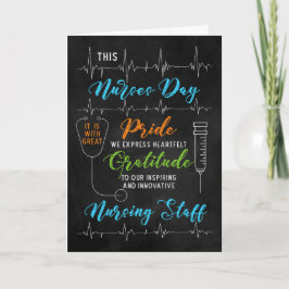 Verpleegkundigen Dag Chalkboard Verpleegpersoneel  Kaart