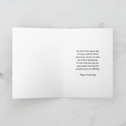 Verpleegkundigen Dag met Band Aid & Twee Verpleegk Kaart (Binnen)