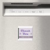 Verpleegkundigen Dag Paarse Strepen en Sterren Magneet (Insitu (Vaatwasser))