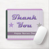 Verpleegkundigen Dag Paarse Stripes en sterren Muismat (Met muis)