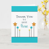 Verpleegkundigen Dag Wenskaart met sterren Kaart (Gele Bloem)