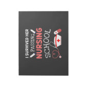 Verpleegkundigen die ik overleefde haar overleden notitieblok (Linkerzijde)