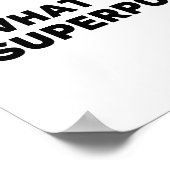 Verpleegkundigen die uw supermacht geven poster (Hoek)