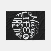 Verpleegkundigen en brandweerlui voor brandweerver fleece deken (Voorkant (Horizontaal))