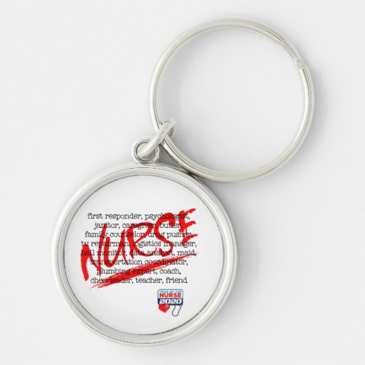 Verpleegkundigen en hun vele banen - wat doet een  sleutelhanger (Voorkant)