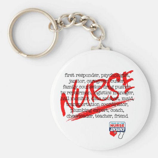 Verpleegkundigen en hun vele banen - wat doet een sleutelhanger (Voorkant)