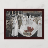 Verpleegkundigen en jongerenvrijwilligers verzamel briefkaart (Voorkant)