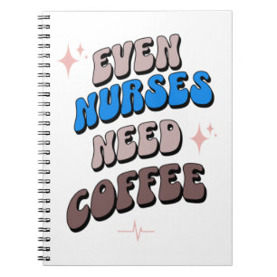 Verpleegkundigen en koffie notitieboek