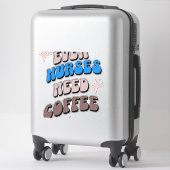 Verpleegkundigen en koffie sticker (Koffer)