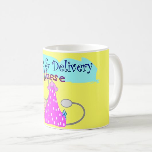 Verpleegkundigen en verpleegkundigen koffiemok (Voorkant rechts)