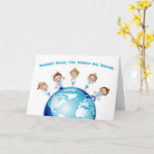 Verpleegkundigen en Vrouw, Wereld, Verpleegkundige Kaart (Gele Bloem)