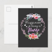 Verpleegkundigen | Geluk is een verpleegster Briefkaart (Voorkant / Achterkant)