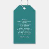 Verpleegkundigen genezen de wereld. Custom Cadeaulabel (Achterkant)