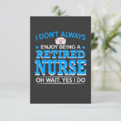 Verpleegkundigen | Gepensioneerde verpleegsters Bedankkaart (Staand voorkant)