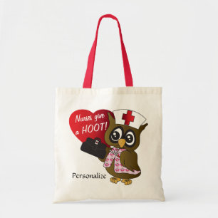 Verpleegkundigen geven een Hoot! Owl Nurse Tote Bag