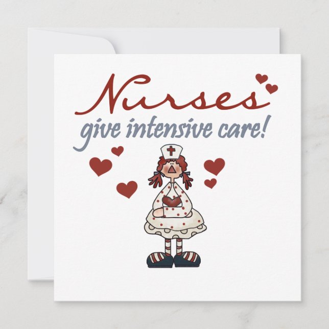 Verpleegkundigen geven Intensive Care T-shirts en  (Voorkant)
