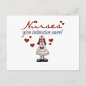 Verpleegkundigen geven Intensive Care T-shirts en  Briefkaart (Voorkant)